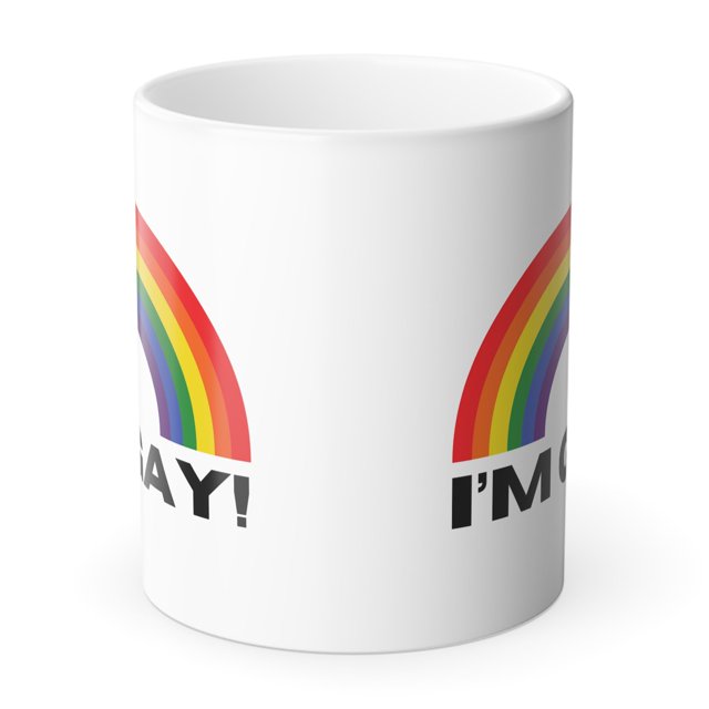 I'm Gay Funny Humor Mug for Friend Colleagues Color Morphing Mug, 11oz