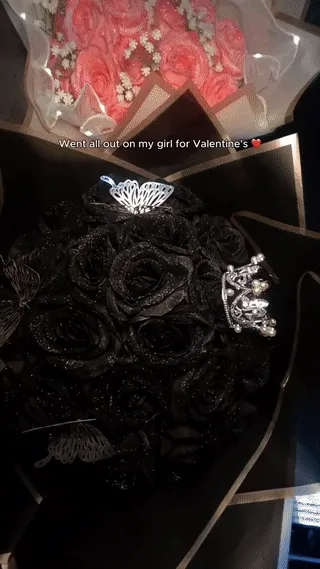 💕Glitter Everlasting Rose Bouquet💕(Never Wither)
