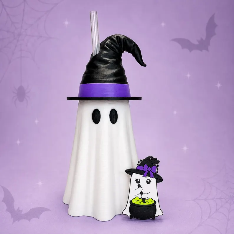 Witches Brew Ghost Can Cooler Set