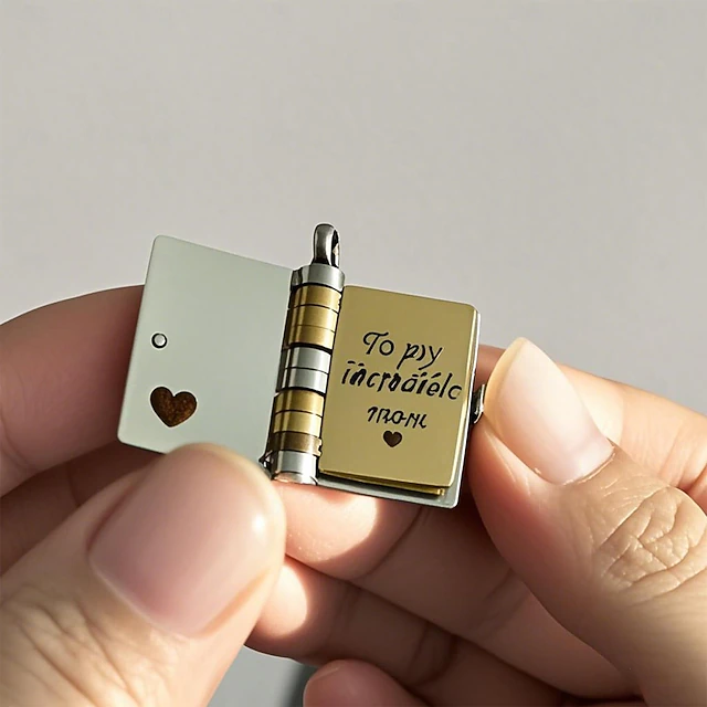 Best Mom Ever Book Necklace