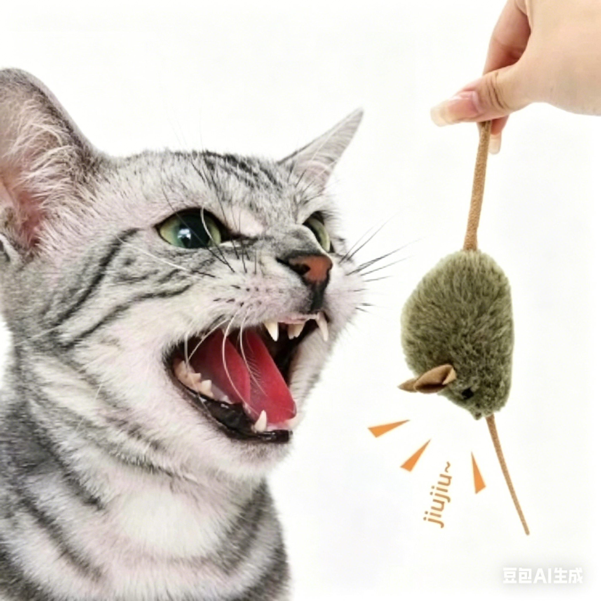 Realistic Squeaky Mouse Toy