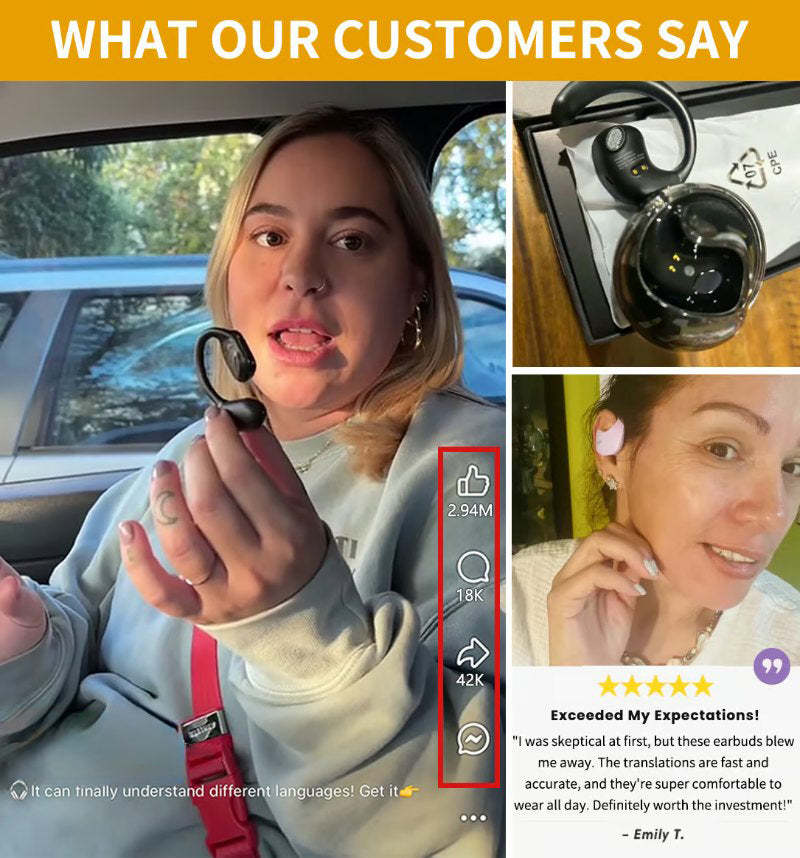 AI Translation Wireless OWS Bluetooth5.4 Earphones