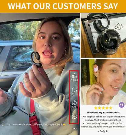 AI Translation Wireless OWS Bluetooth5.4 Earphones