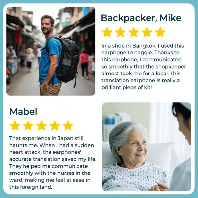 AI Translation Wireless OWS Bluetooth5.4 Earphones