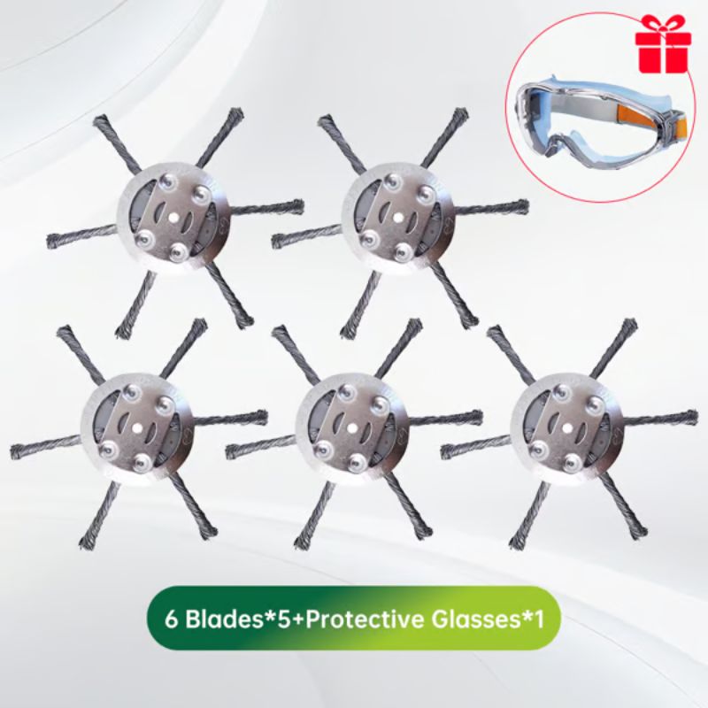 🔥BUY 2 GET 1 FREE👨‍🌾 6 inch Steel Wire Brush Cutter Trimmer Head