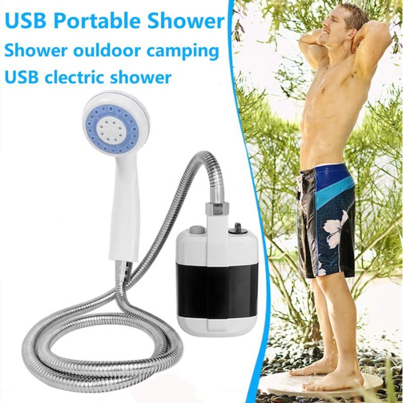 🚿 Stay Fresh Outdoors – ✨Portable Camping Shower with Adjustable Flow – For Easy & Convenient Outdoor Cleaning