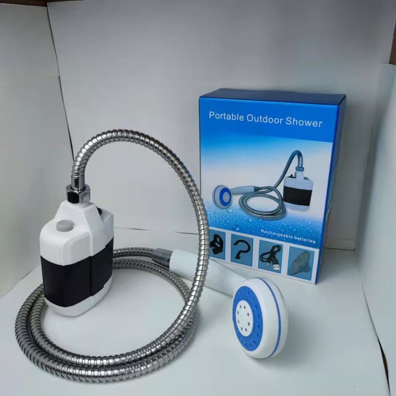 🚿 Stay Fresh Outdoors – ✨Portable Camping Shower with Adjustable Flow – For Easy & Convenient Outdoor Cleaning