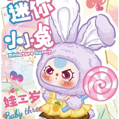 Baby three mini bunny plush blind box series trendy doll ornaments gift toy series