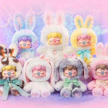 Nanci series Nanxi chocolate ornaments colorful vinyl plush bear/rabbit blind box gift