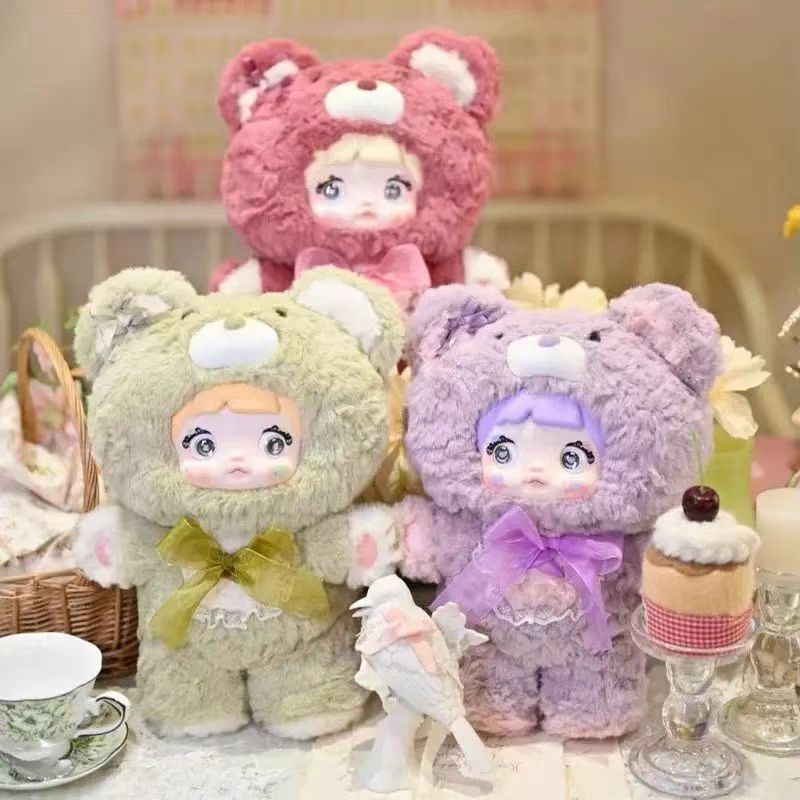 Nommi glutinous rice 400% good night bear plush blind box trendy toy doll ornaments gift