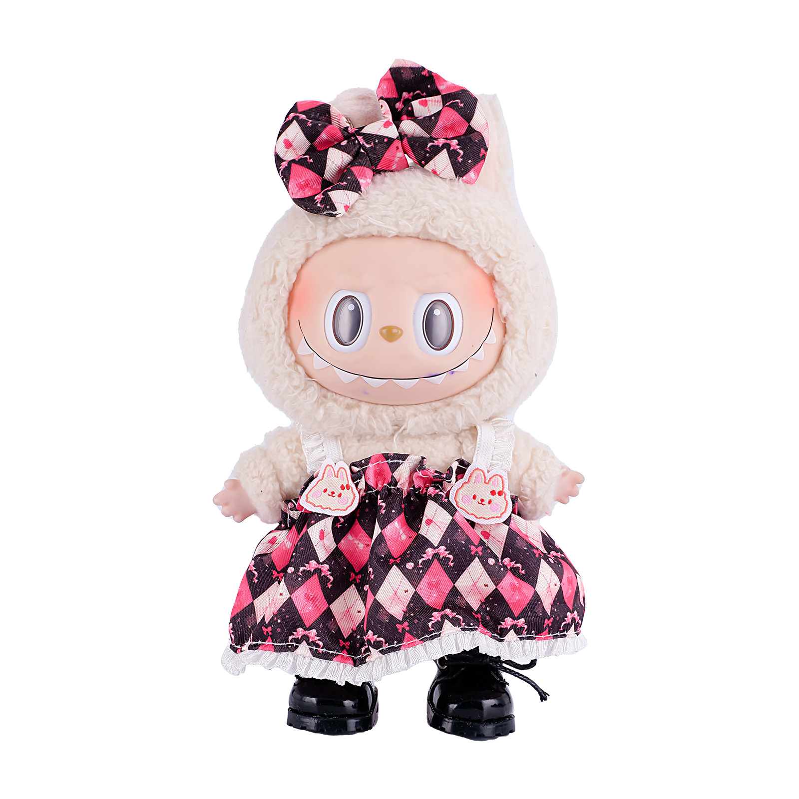 New first and second generation Labubu Labubu party pendant 17cm doll clothes doll sweet skirt