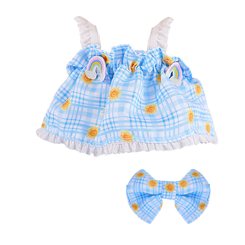 New first and second generation Labubu Labubu party pendant 17cm doll clothes doll sweet skirt