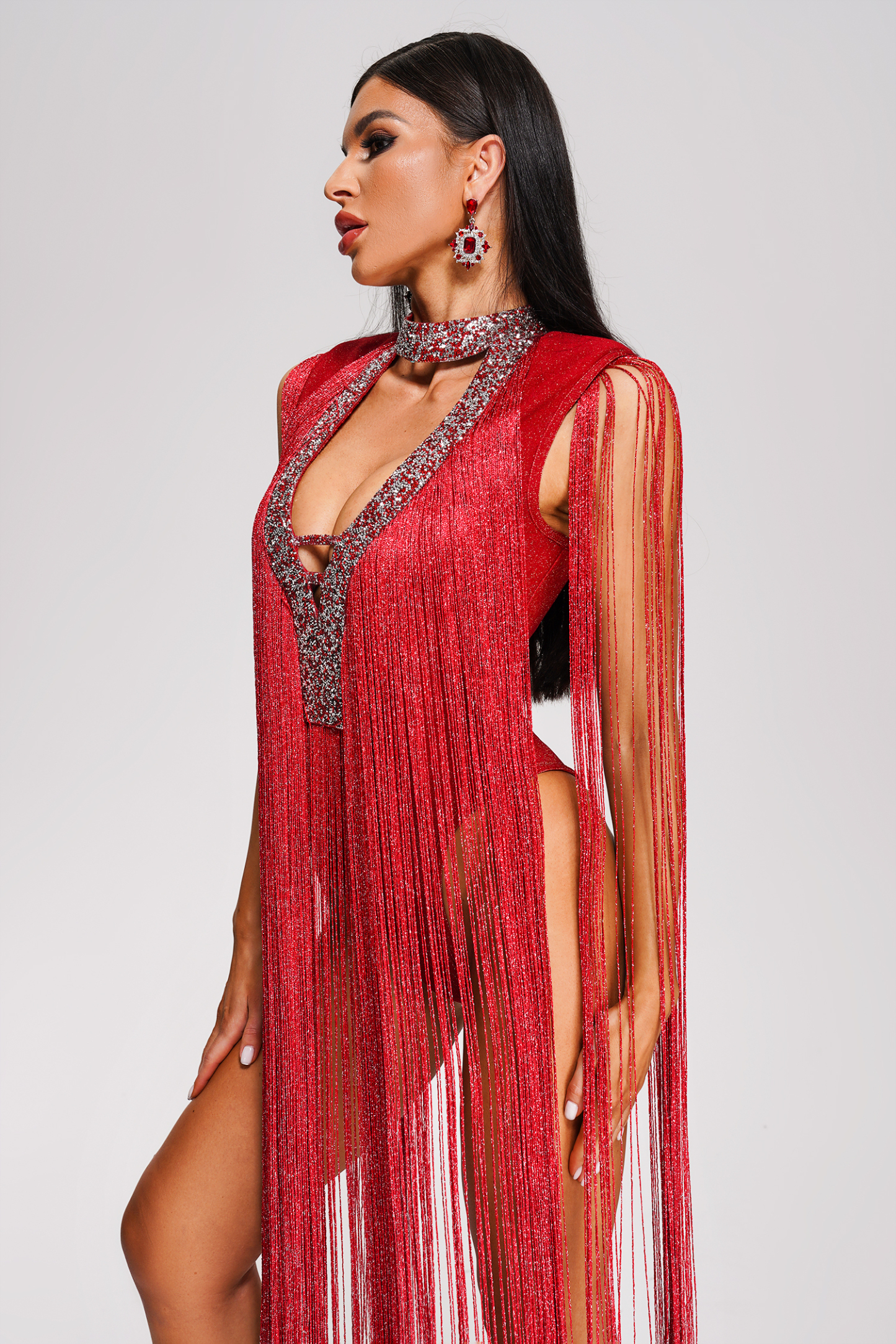 Irey Tassel Bandage Bodysuit