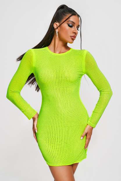 Ririe Diamante Mini Dress