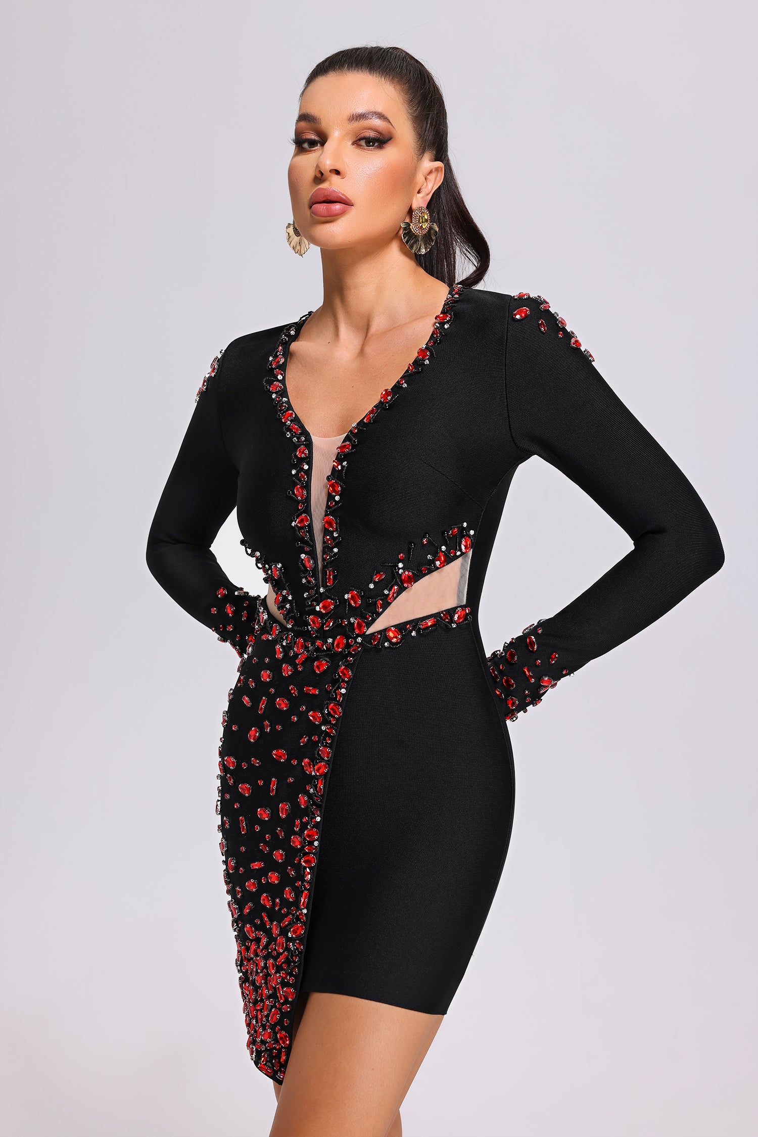 Gladys Cutout Bandage Mini Dress