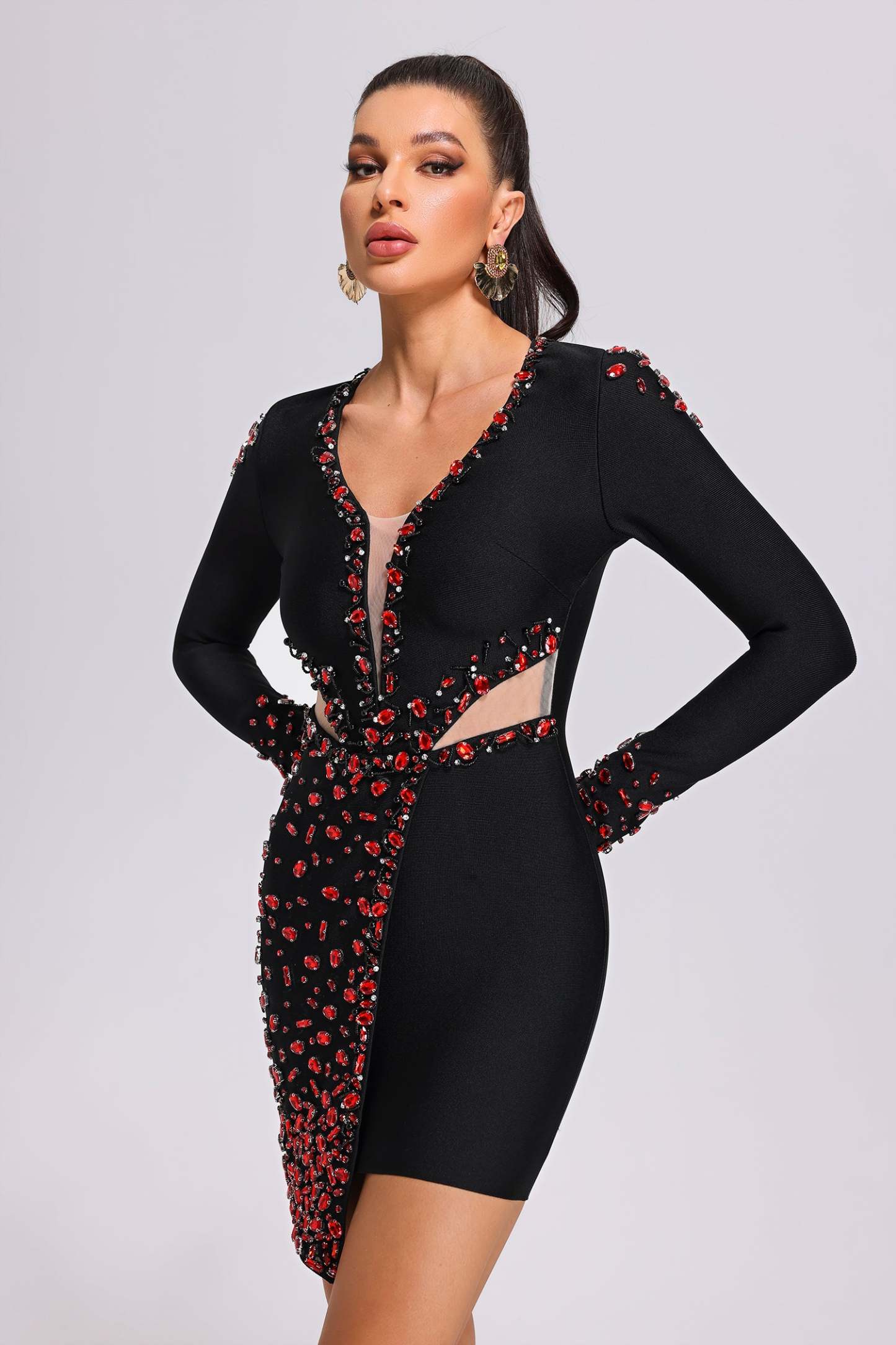 Gladys Cutout Bandage Mini Dress