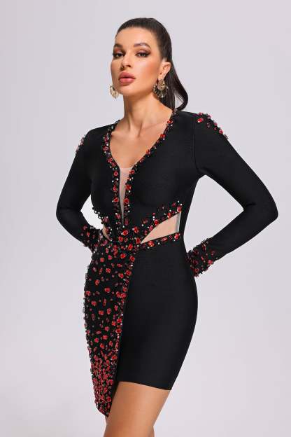 Gladys Cutout Bandage Mini Dress