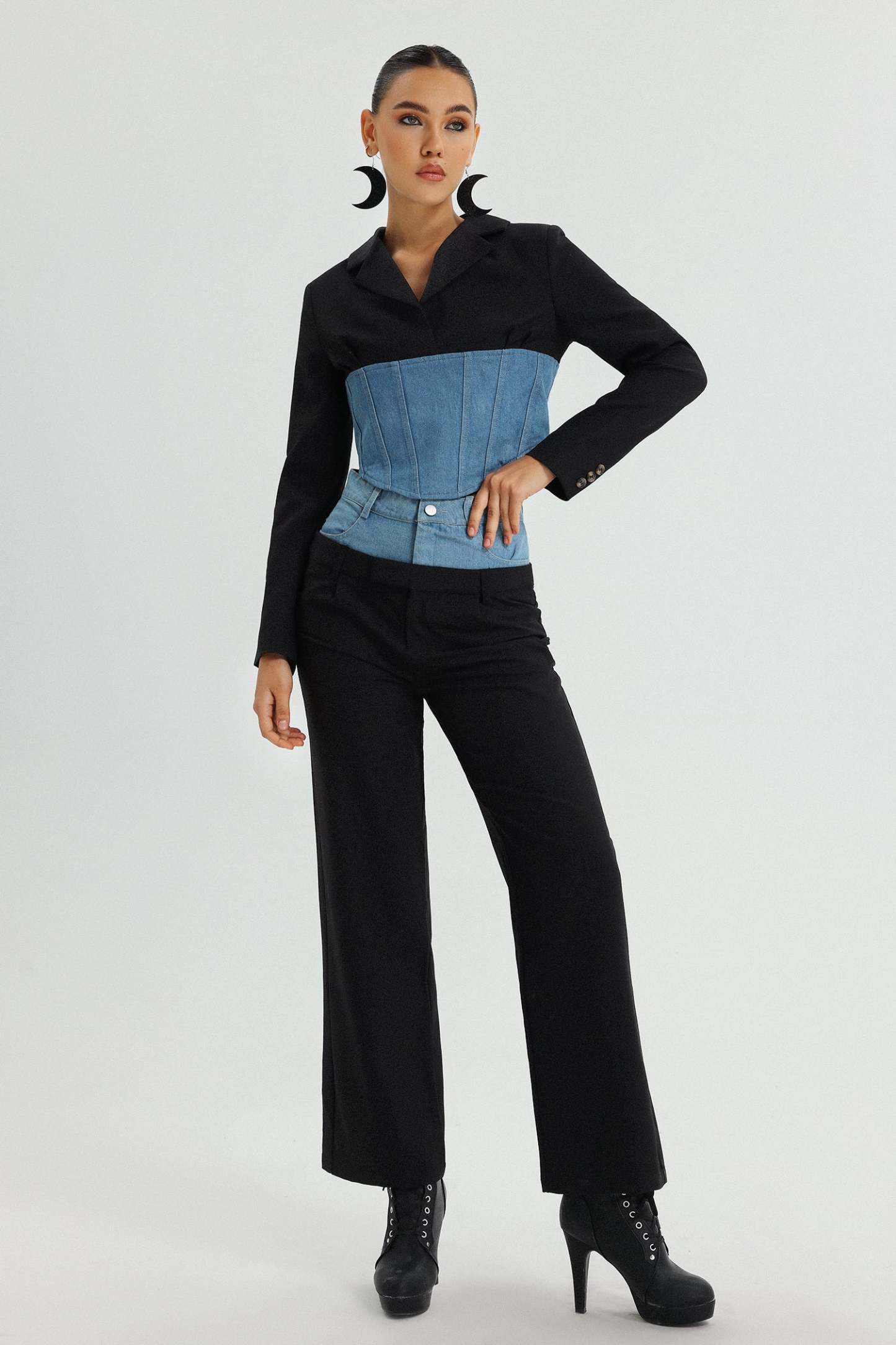 Ivy Patchwork Denim Set - Pants