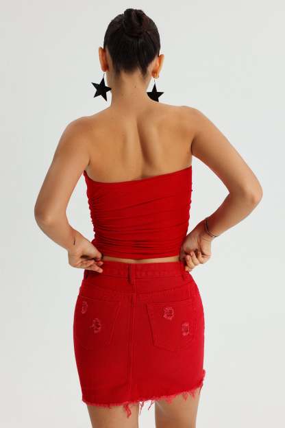 Dole Ruched Tube Top