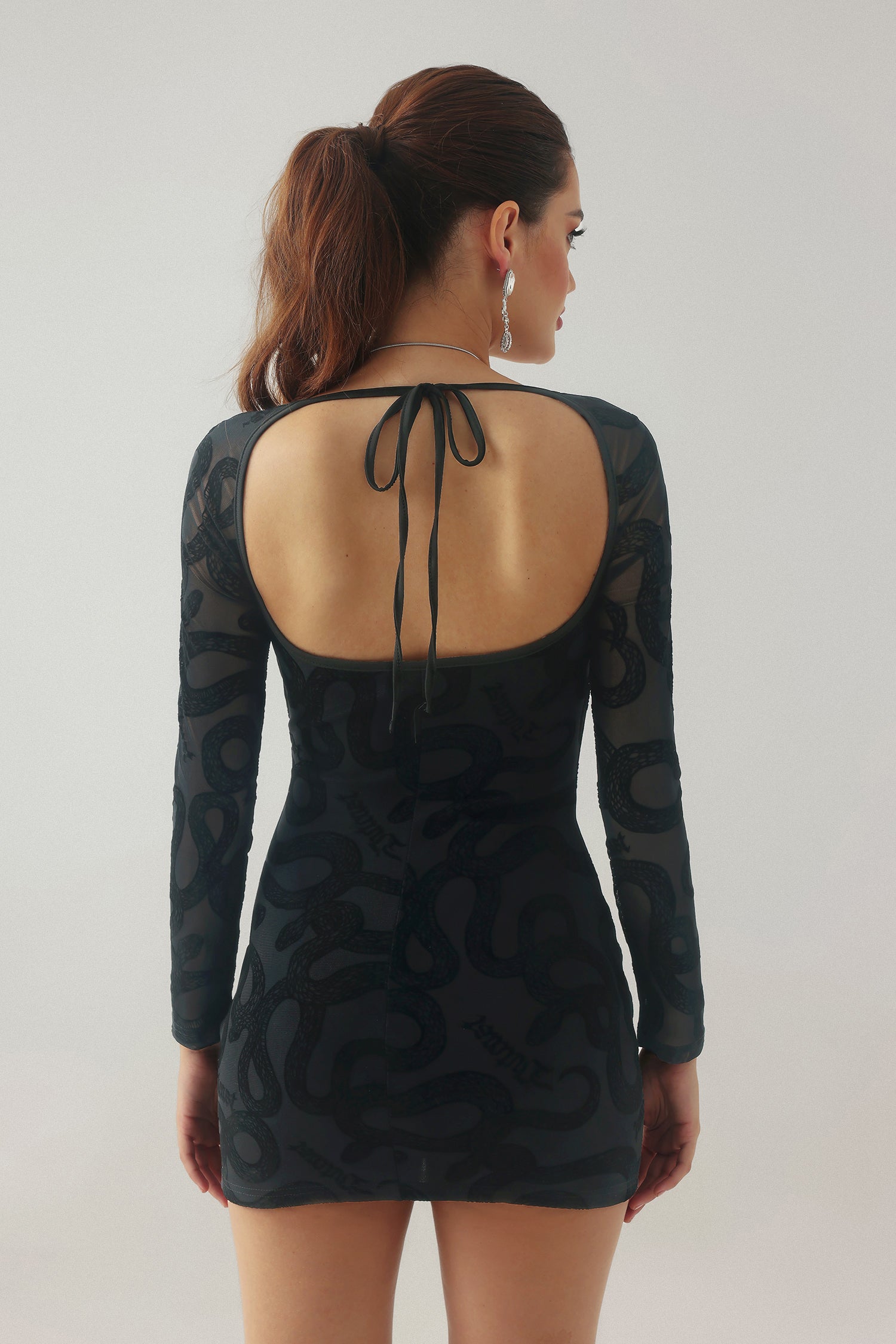 Ymmi Lace Cutout Mini Dress