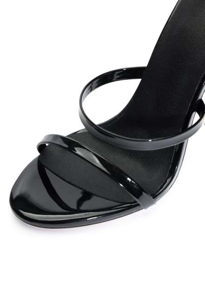 Davo Leather Zipper Stiletto Sandles