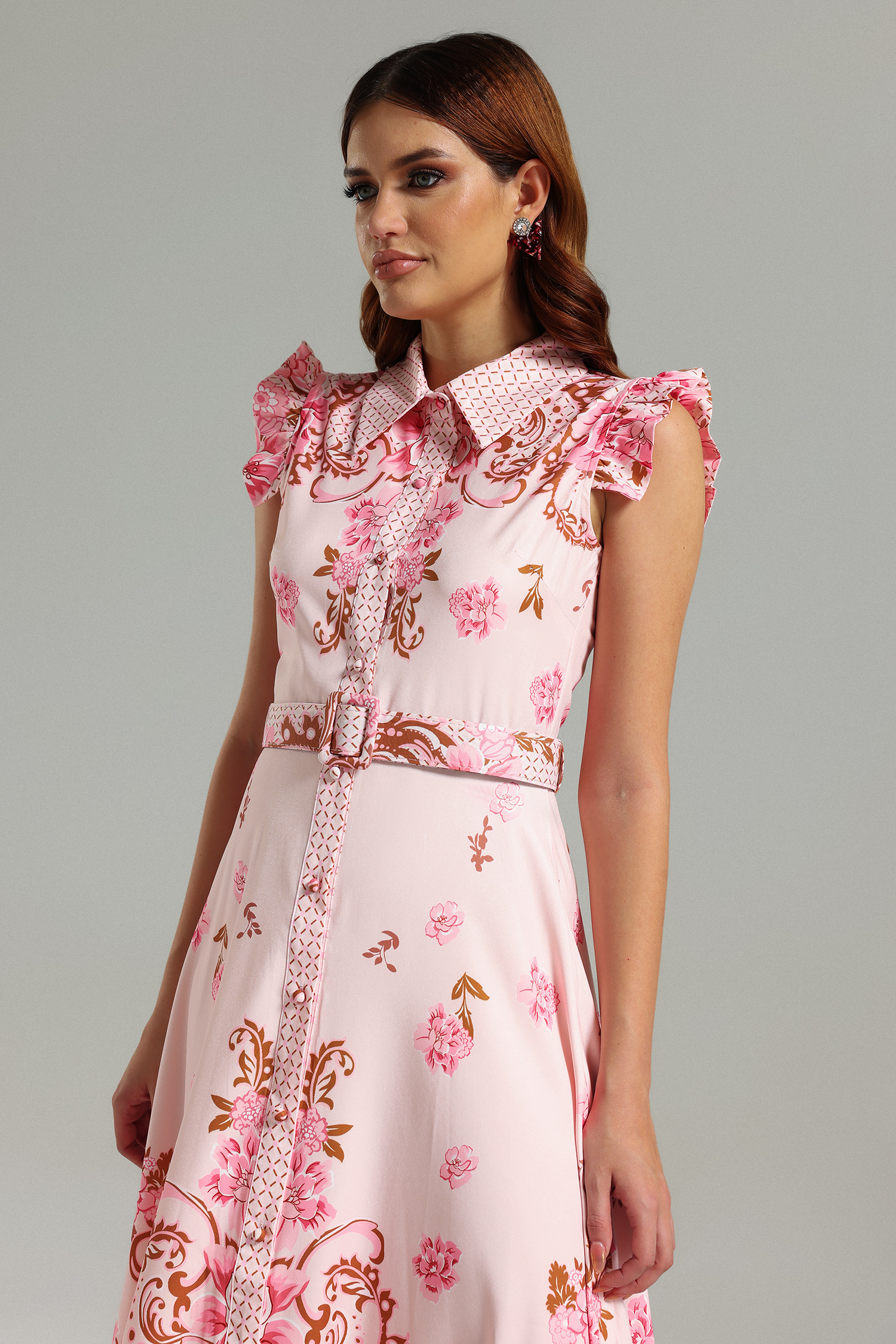 Perly Sleeveless Printed Maxi Dress