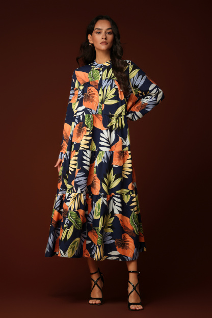 Sequoya Long Sleeves Maxi Dress