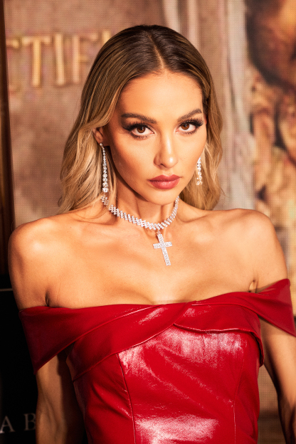 Fierce One Shoulder Artificial Leather Mini Dress