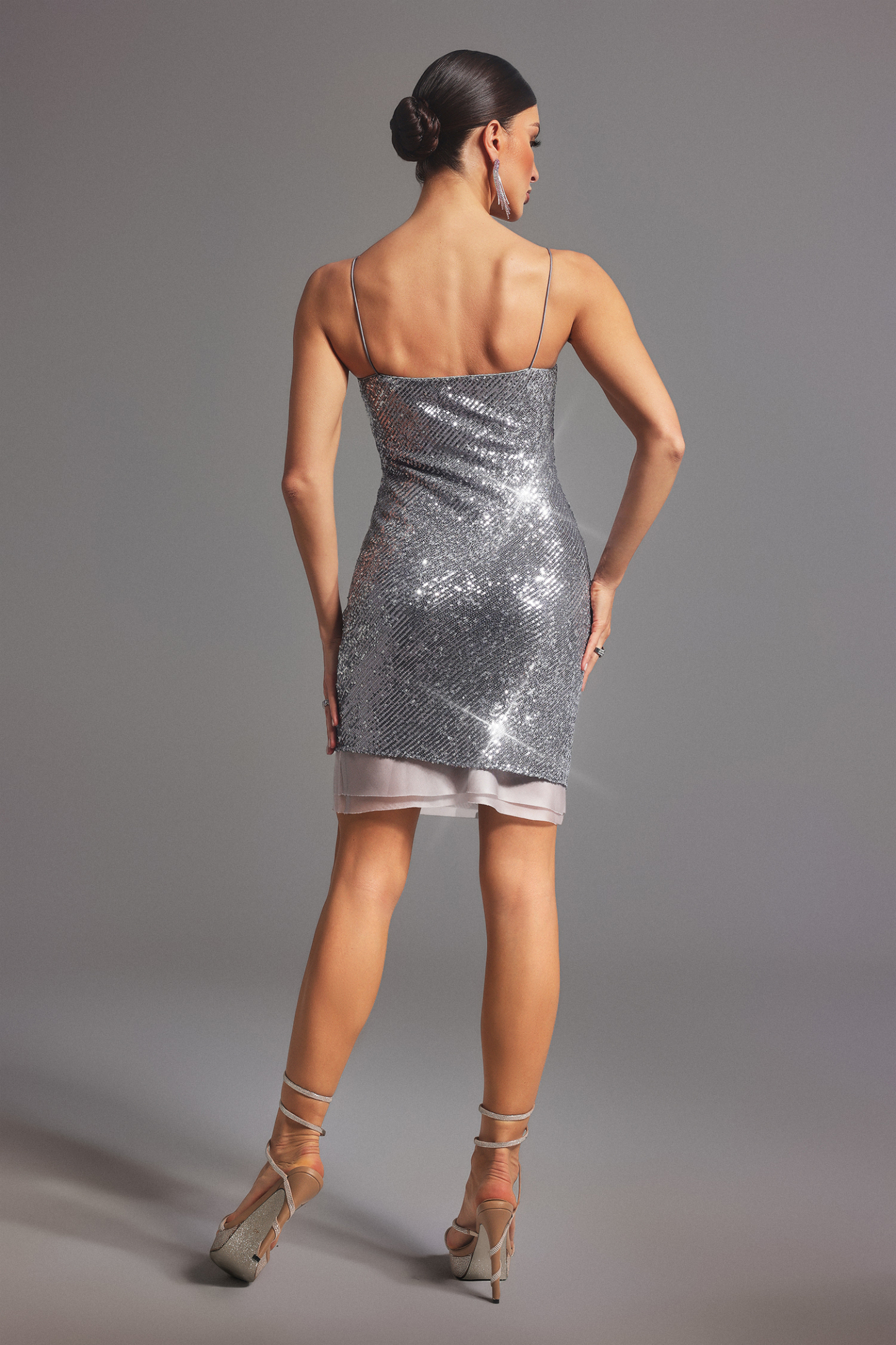 Scala Sleeveless Sequin Mini Dress