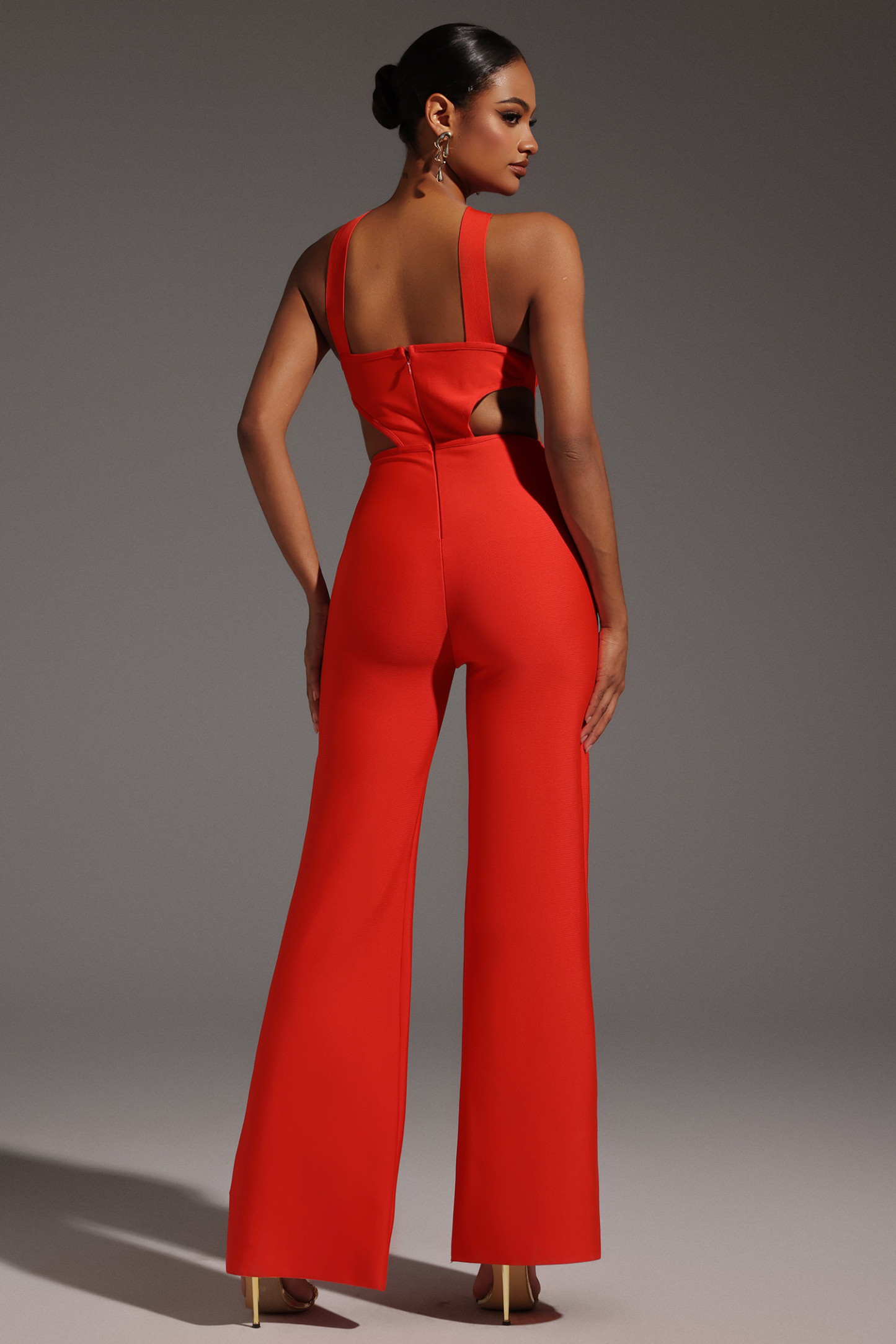 Demi Sleeveless Hollow Out Maxi Jumpsuit