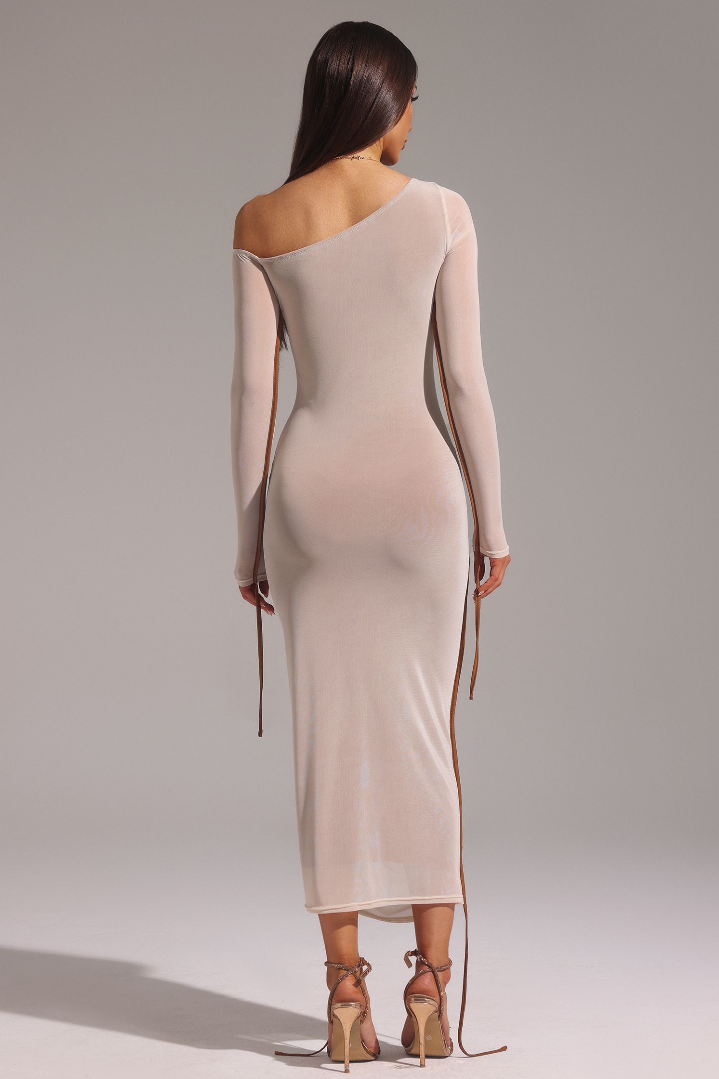 Zambezi One Shoulder Long Sleeve Maxi Dress