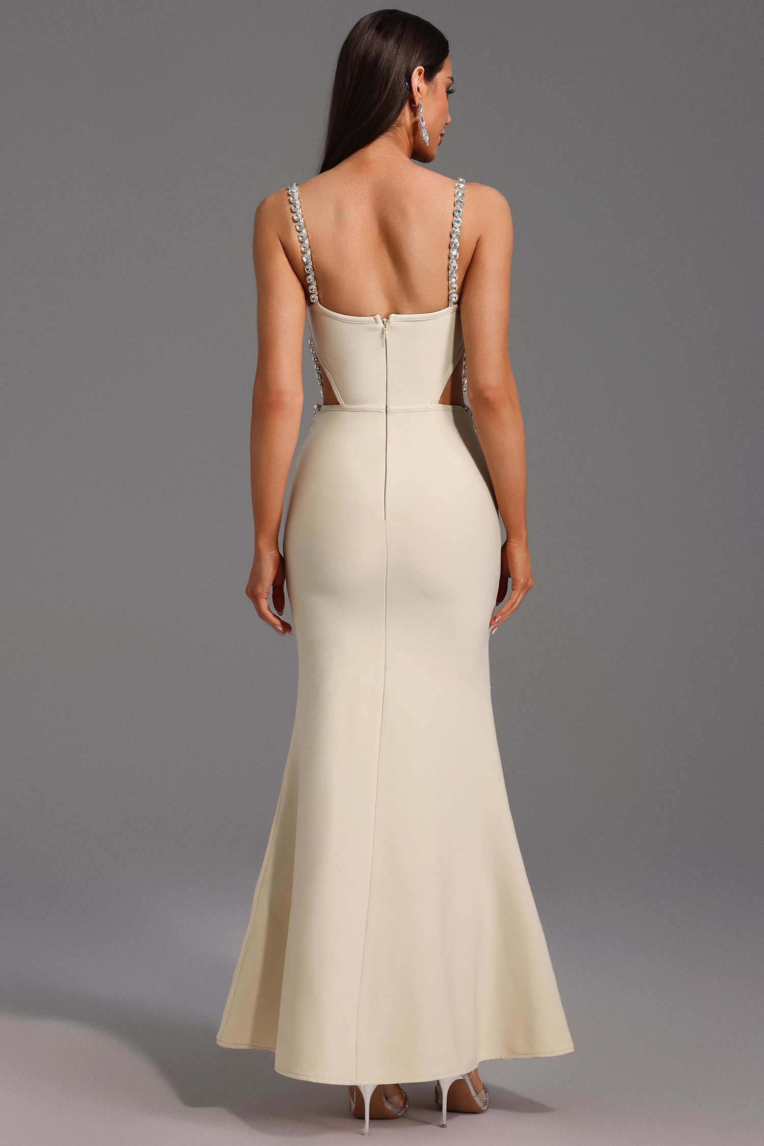 Wila Sleeveless Diamond Bandage Maxi Dress