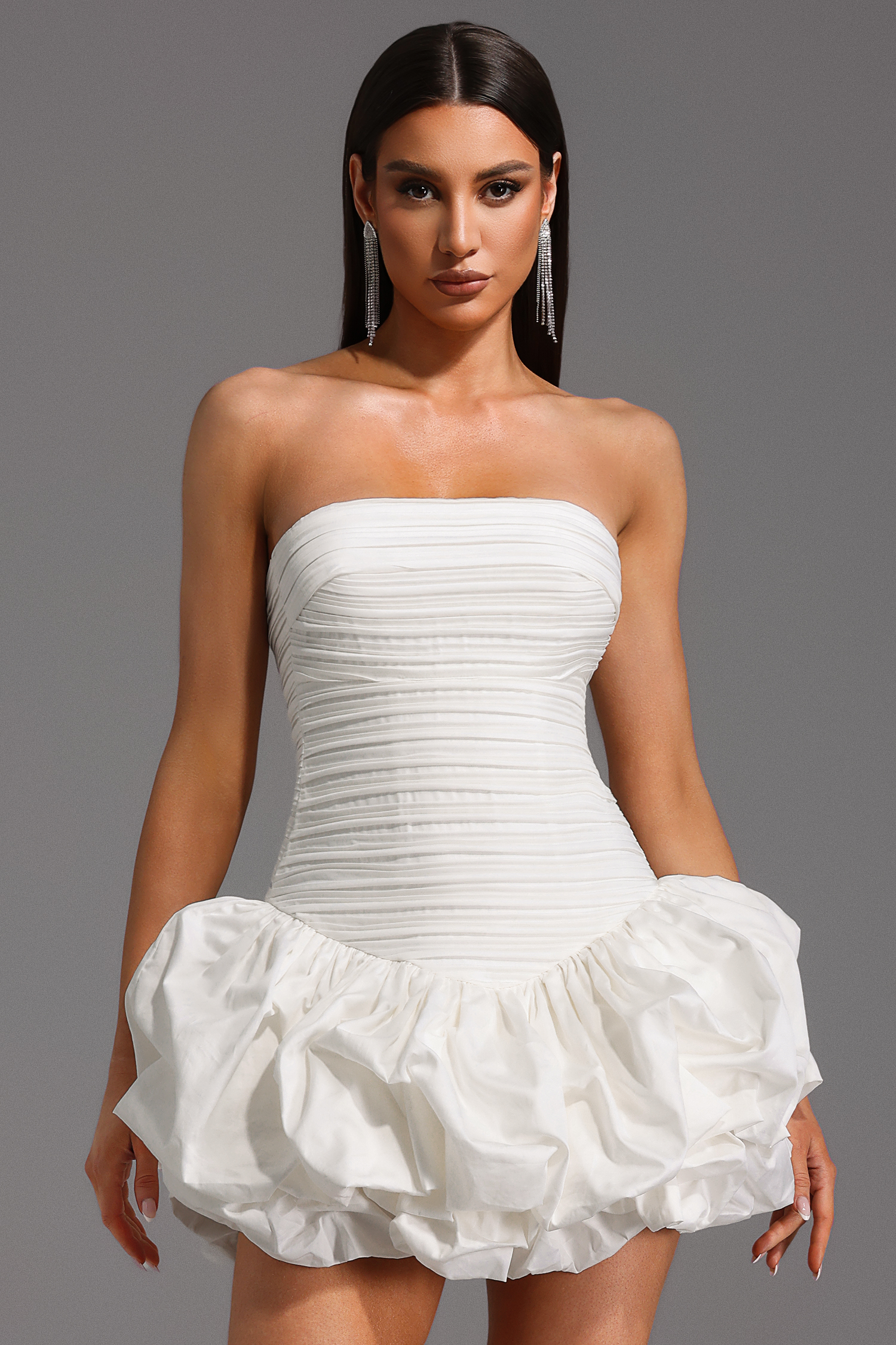 Rakani Sleeveless Fold Bud Mini Dress