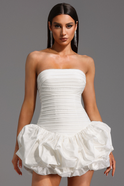 Rakani Sleeveless Fold Bud Mini Dress