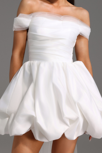 Lliana Off-the-Shoulder Streamer Mini Dress