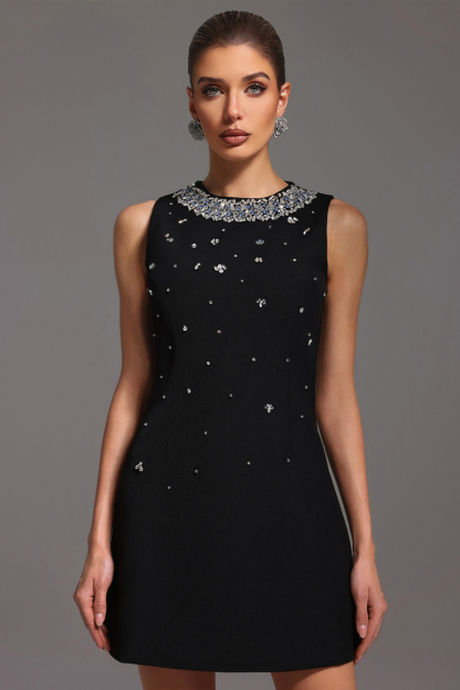 Emmeline Sleeveless Diamond Mini Dress