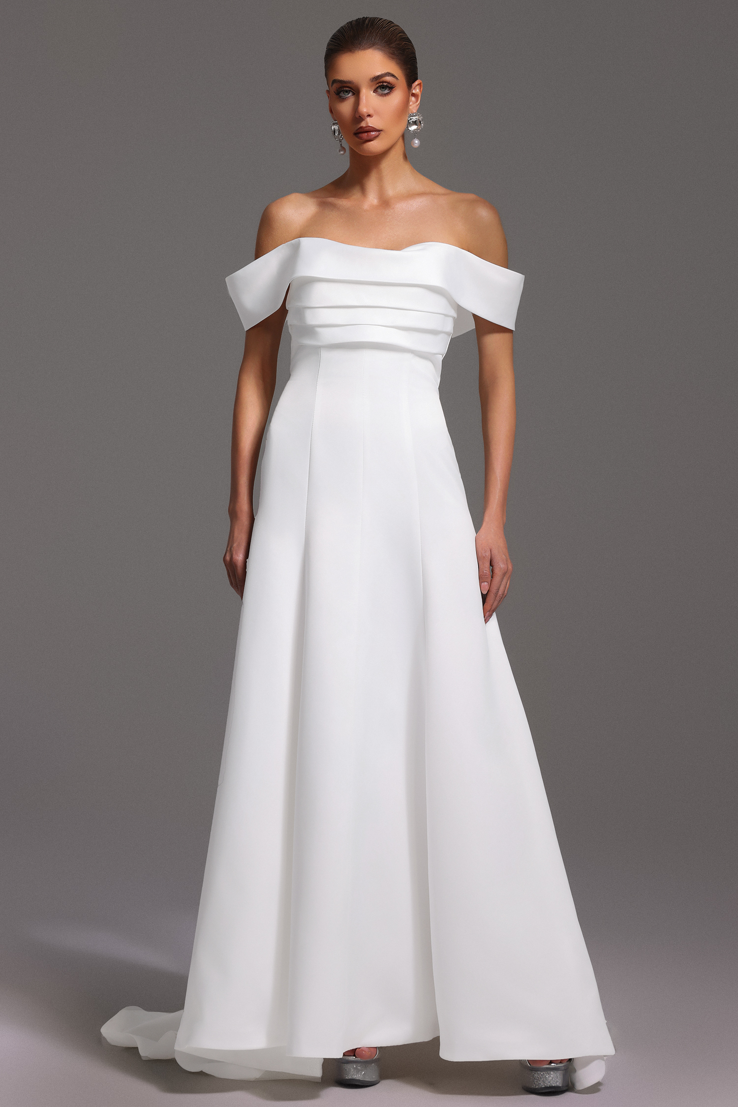 Lotta Off-The-Shoulder Sleeveless Maxi Dress