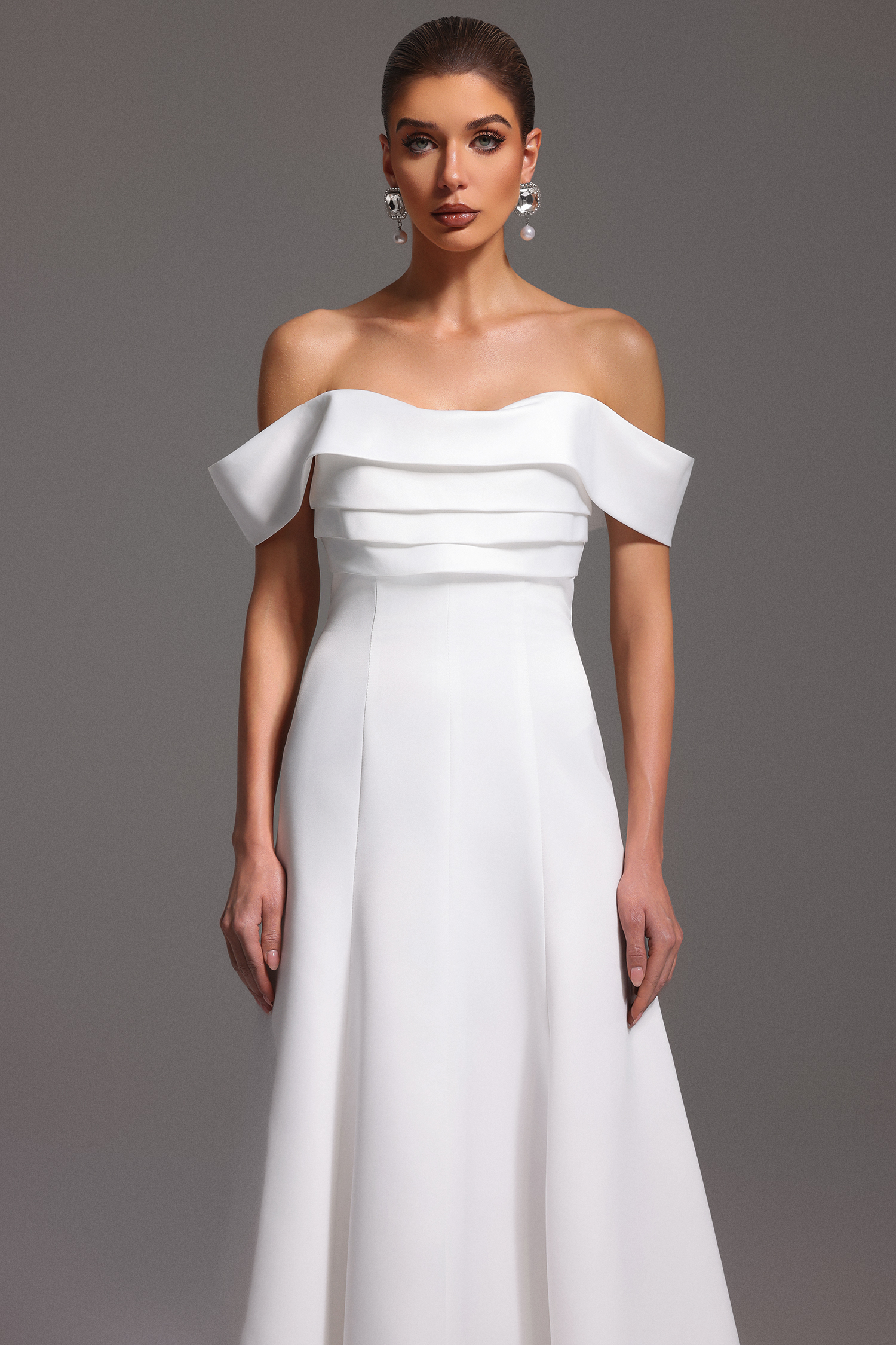 Lotta Off-The-Shoulder Sleeveless Maxi Dress