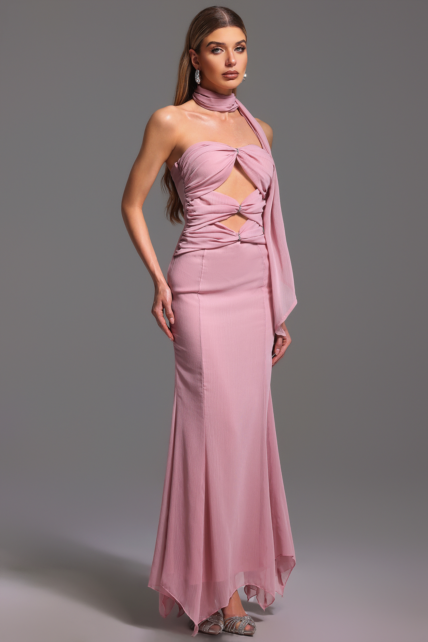 Kadence Sleeveless Hollow Out  Maxi Dress