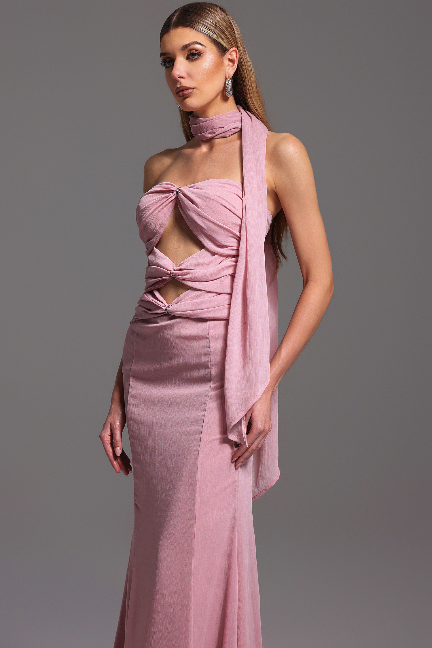 Kadence Sleeveless Hollow Out  Maxi Dress