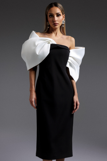 Tazeda Sleeveless Bow Maxi Dress