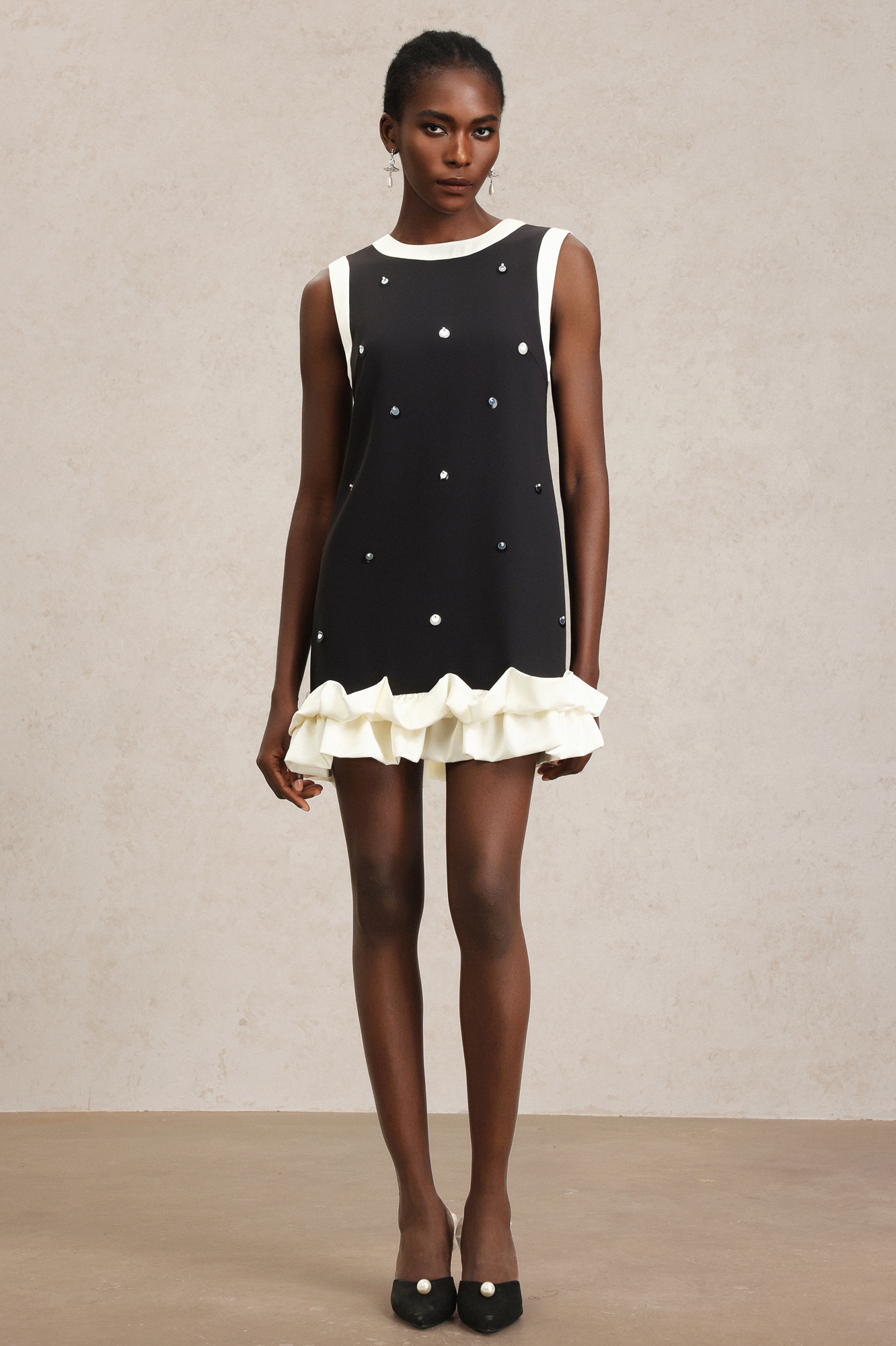 Edie Round Neck Sleeveless Sequin Mini Dress