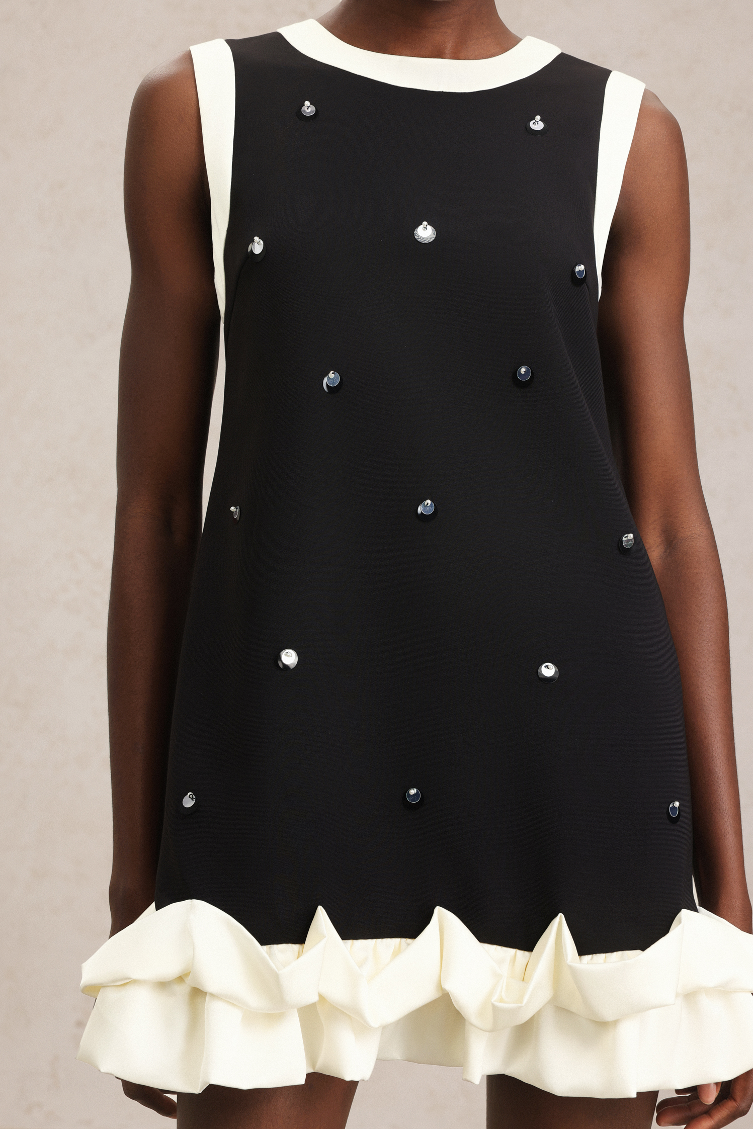 Edie Round Neck Sleeveless Sequin Mini Dress