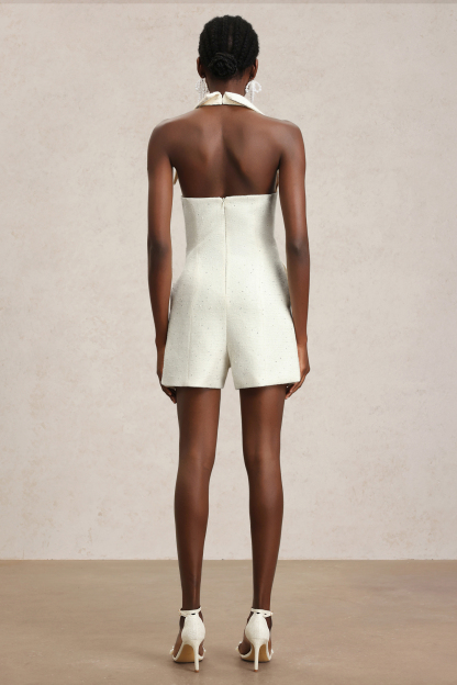 Margue Sleeveless V-Neck Mini Jumpsuit