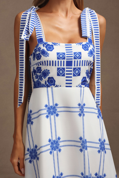 Hainsley Halter Floral Printed Maxi Dress