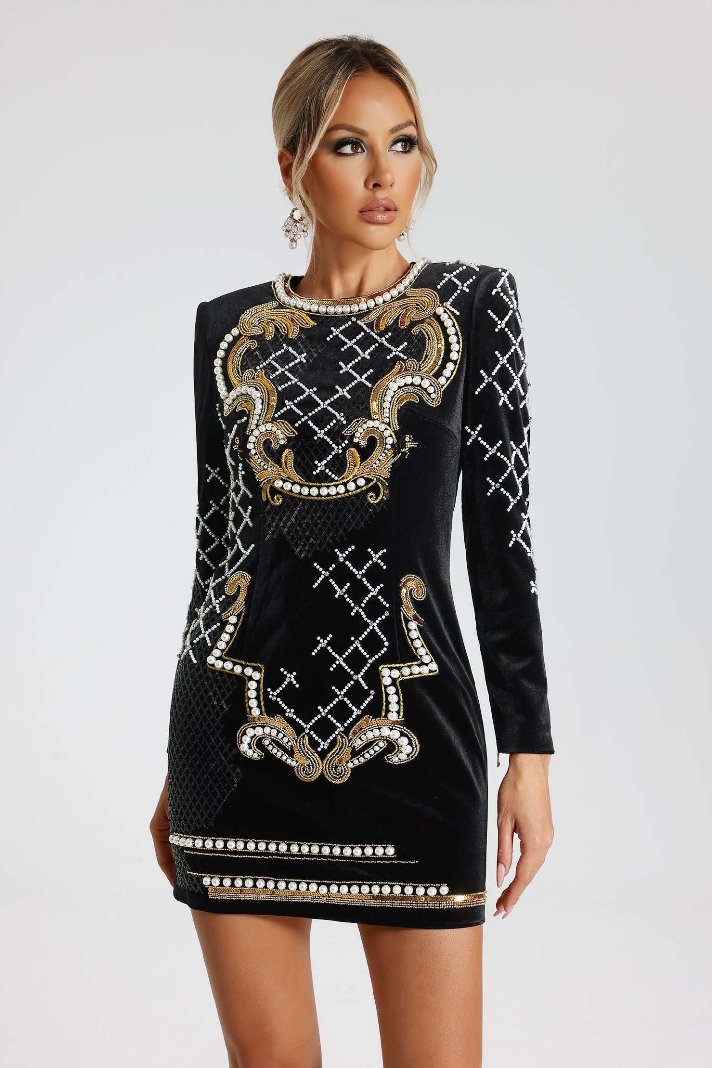 Bess Pearl Mini Dress