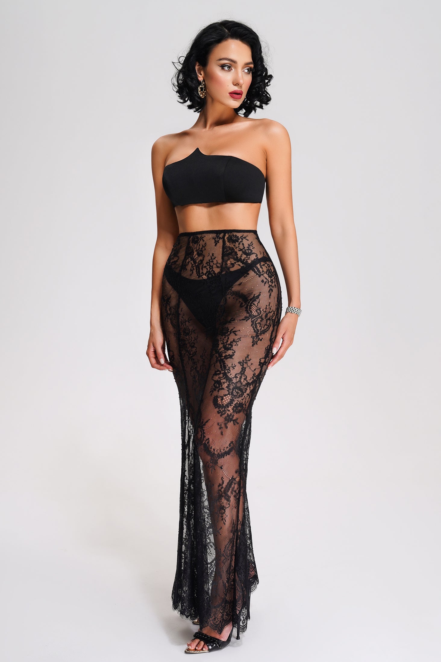 Nazy Lace Three Piece Set