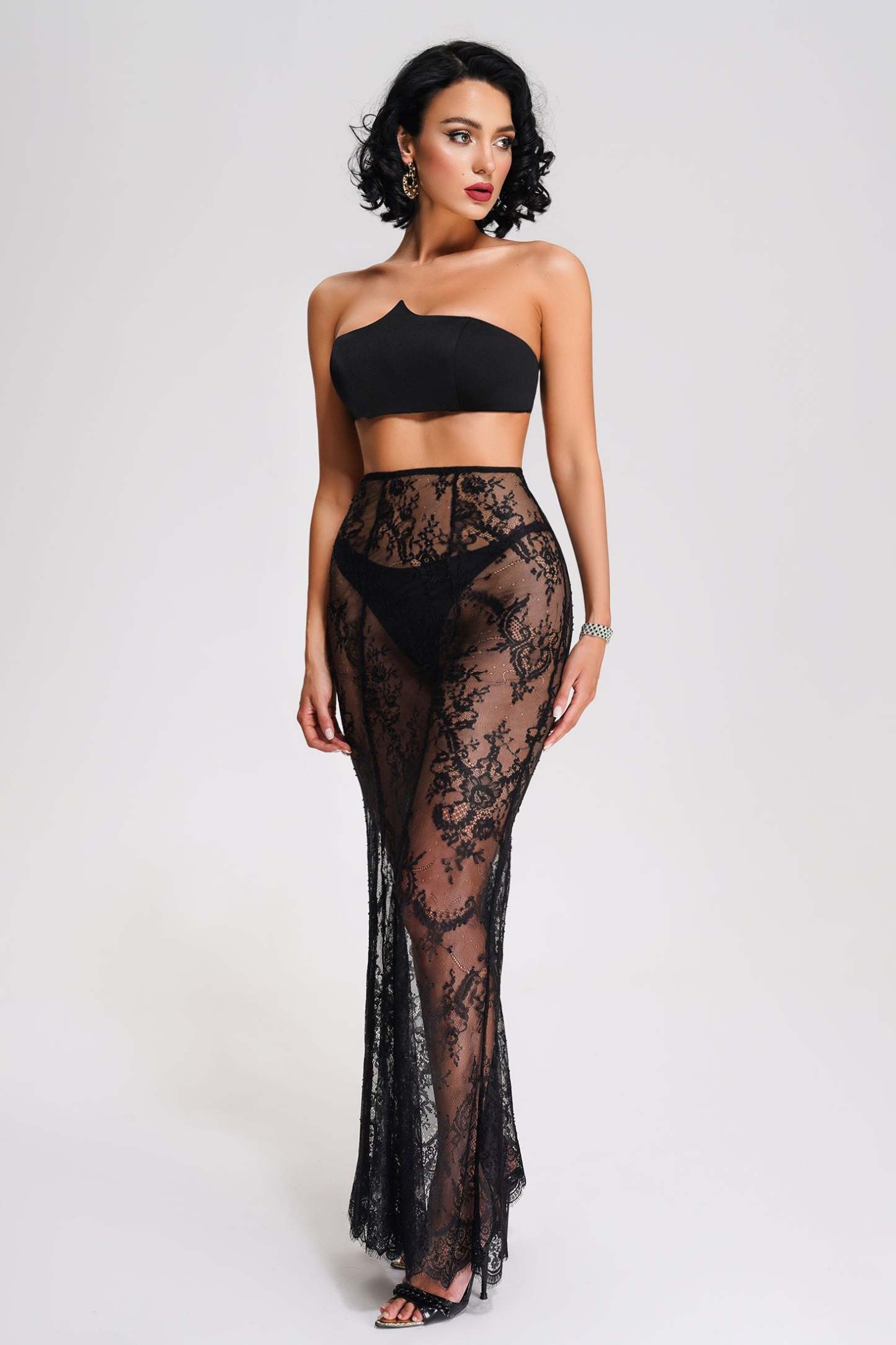 Nazy Lace Three Piece Set