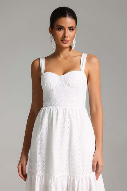 Eileen Halter Midi Dress