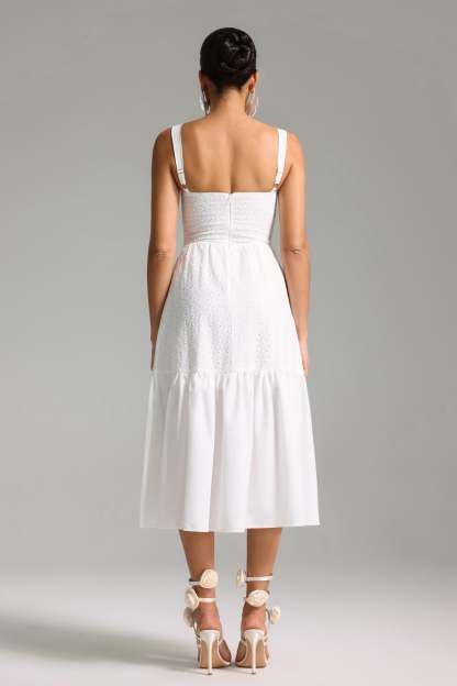 Eileen Halter Midi Dress